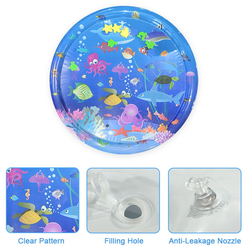 Baby Water Play Mat [Size large :  100x100×8 cm ]