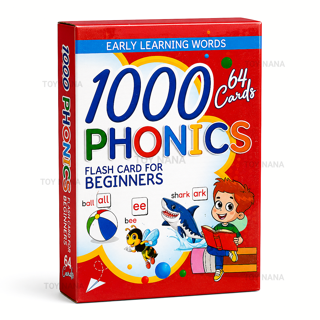 64 Phonics Flash Cards | 1000 Early Learning Words for Kids