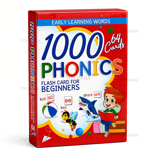 64 Phonics Flash Cards | 1000 Early Learning Words for Kids