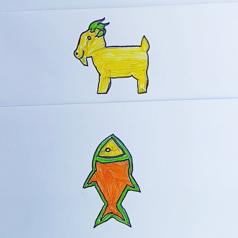 [ A to Z ] kids wooden Drawing Stencils
